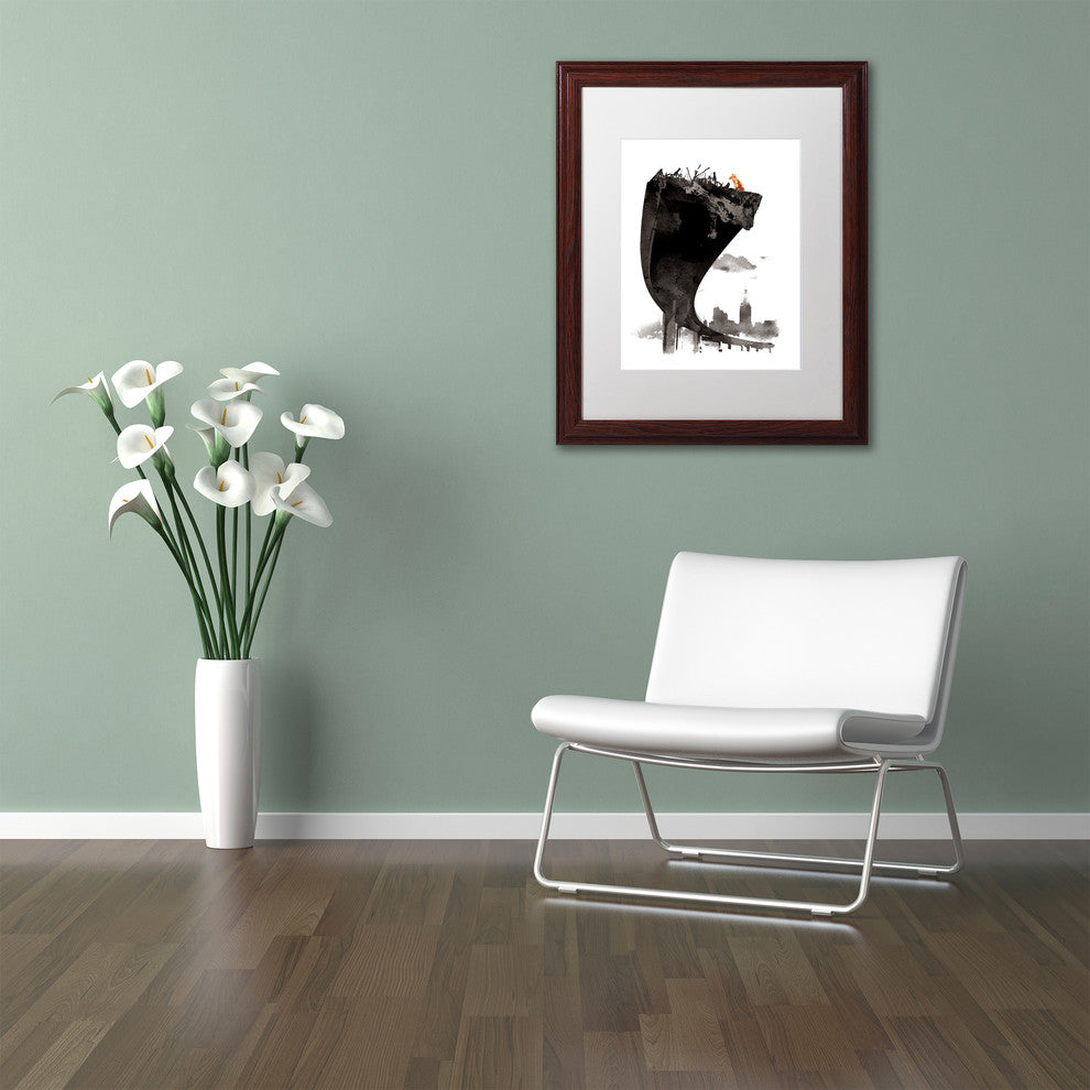 Robert Farkas 'The Last Of Us' Art, Wood Frame, White Mat, 14x11
