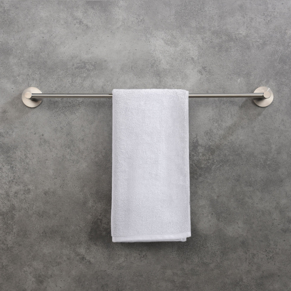 Circular 24" Bathroom Towel Bar KBA1404, Brushed Nickel