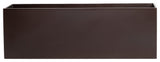 Belmont Rectangle Planter Box, Brown, 36"x16"x16
