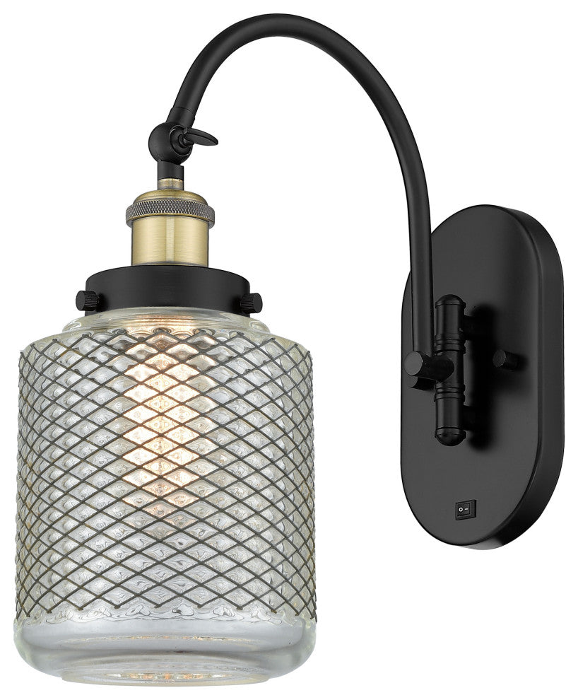 Innovations 918-1W-BAB-G262-LED Stanton 1 Light Sconce, Black Antique Brass