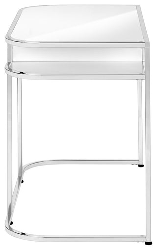 Computer Desk Home Office Laptop Storage Drawers 48"L Work Metal White