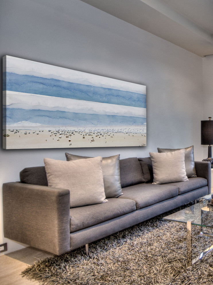 "House Ipanema" Fine Art Canvas Print, 30"x10"