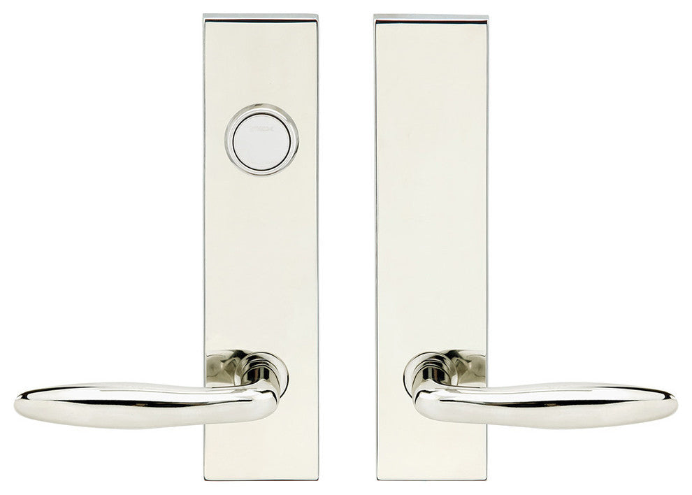 Summer Lever, Tubular Dummy Entry With Dummy Cylinder, Polished Stainless Steel