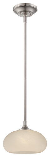 Eco-Gem LED Mini Pendant, Satin Platinum