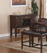 One Drawer Wood Server, Brown