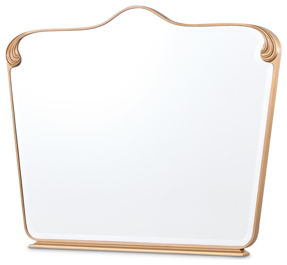 Camellia Field Dresser With Mirror, Warm Pecan