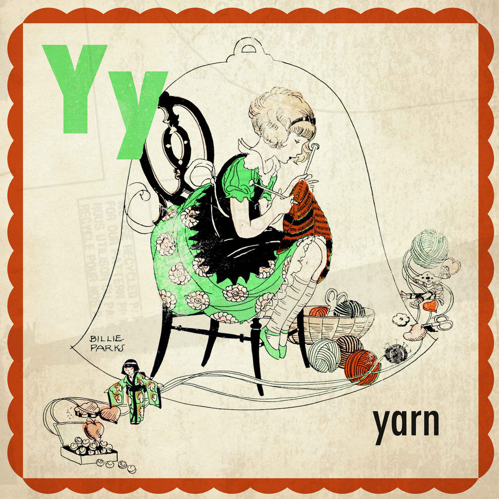 "Yarn" Painting Print on Canvas by Curtis