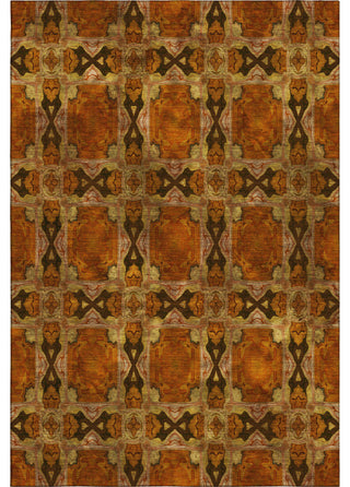 Premium Machine Washable Mayfield AMF564 Paprika 3' x 5' Rug