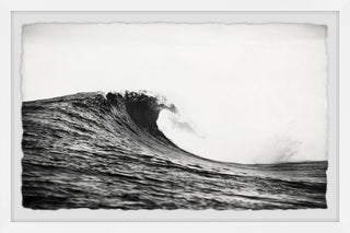 "Big Wave Surfing" Framed Painting Print, 36x24