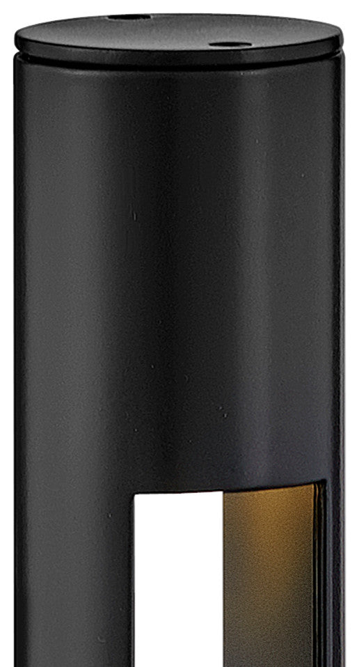 Hinkley Atlantis Round Small Bollard, Satin Black