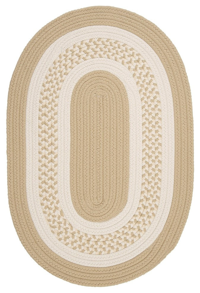 Colonial Mills Crescent NT81 Linen Indoor/Outdoor Area Rug, Oval 2'x3'