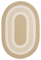 Colonial Mills Crescent NT81 Linen Indoor/Outdoor Area Rug, Oval 2'x3'