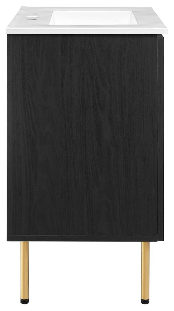 Chaucer 30" Bathroom Vanity - Black White