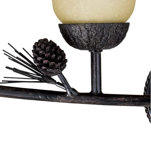 Vaxcel Sierra 4 Vanity Light, Black Walnut