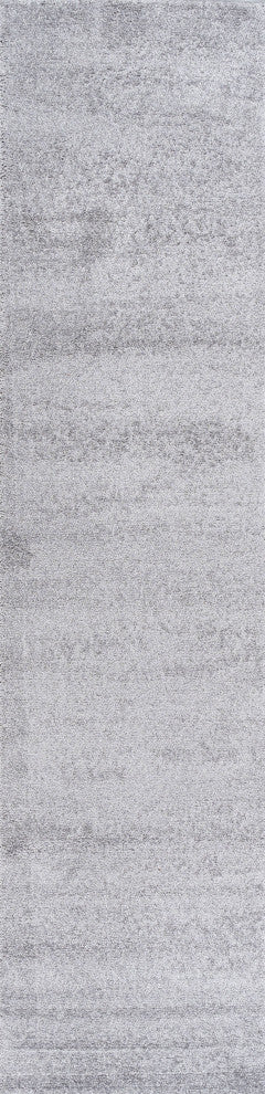 Haze Solid Low-Pile Light Gray 2 ft. x 12 ft. Runner Rug
