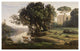 "Italian Landscape (Soleil Levant)" Paper Art, 32"x21"