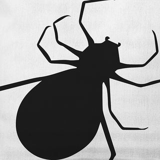 20" x 20" Big Spider Indoor/Outdoor Polyester Throw Pillow, White