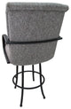Swivel Counter Bar Stool Metal Frame 26", Mojave Grey, Black Frame
