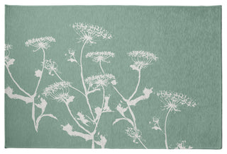 Breezy Wildflower Rug, Green, 5'x7'