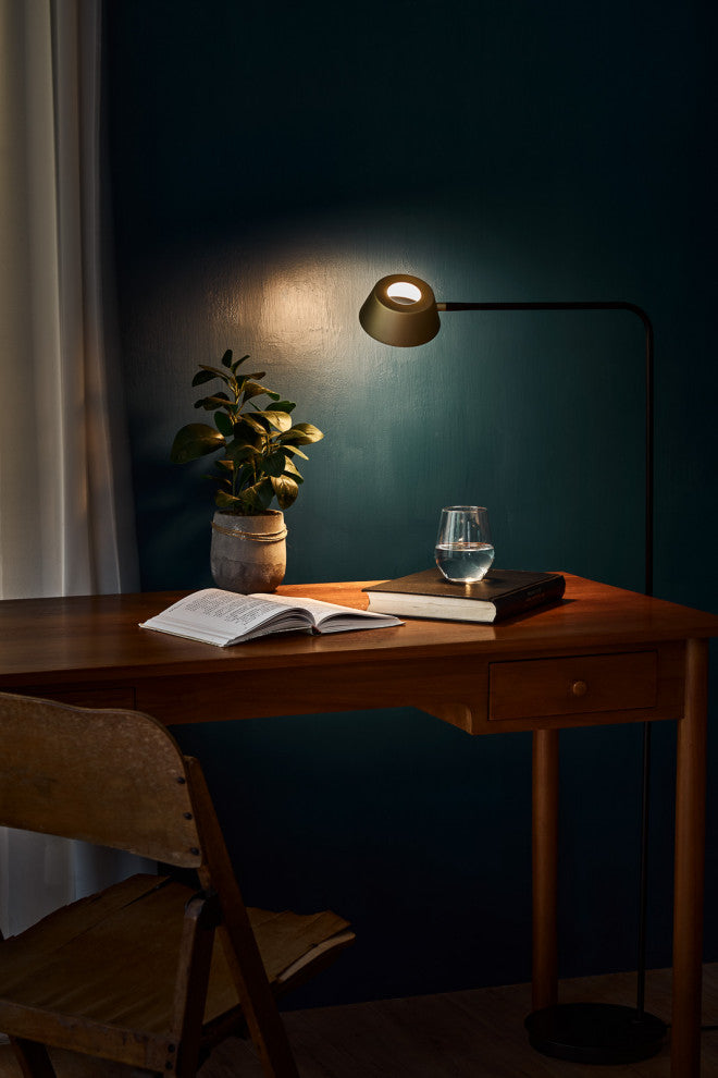 OLO Floor Lamp, Black/Champagne Gold