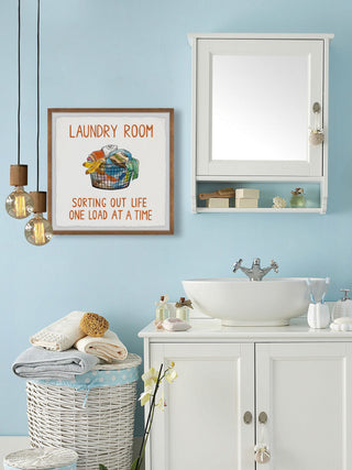 "One Load at a Time" Framed Painting Print, 18x18