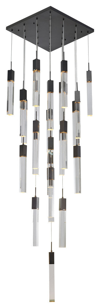 Crystal Cascade Multi-Light Pendant