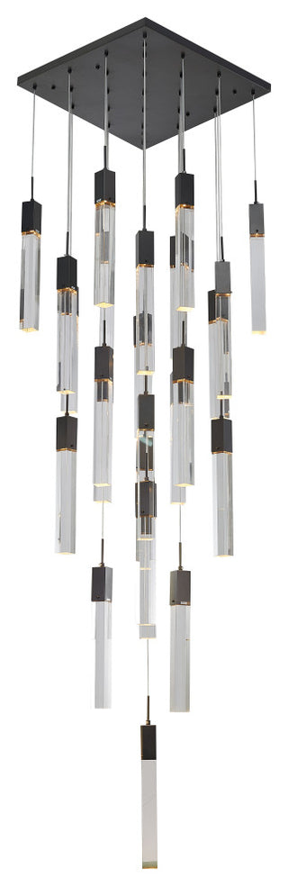 Crystal Cascade Multi-Light Pendant