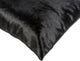Natural Torino Cowhide Pillow 18"x18", Black