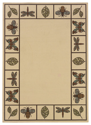 Montego 2266W Ivory/Brown 5'3" x 7'6" Rug