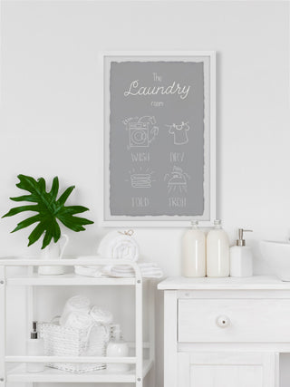 "Wash Your Clothes" Framed Painting Print, 8x12