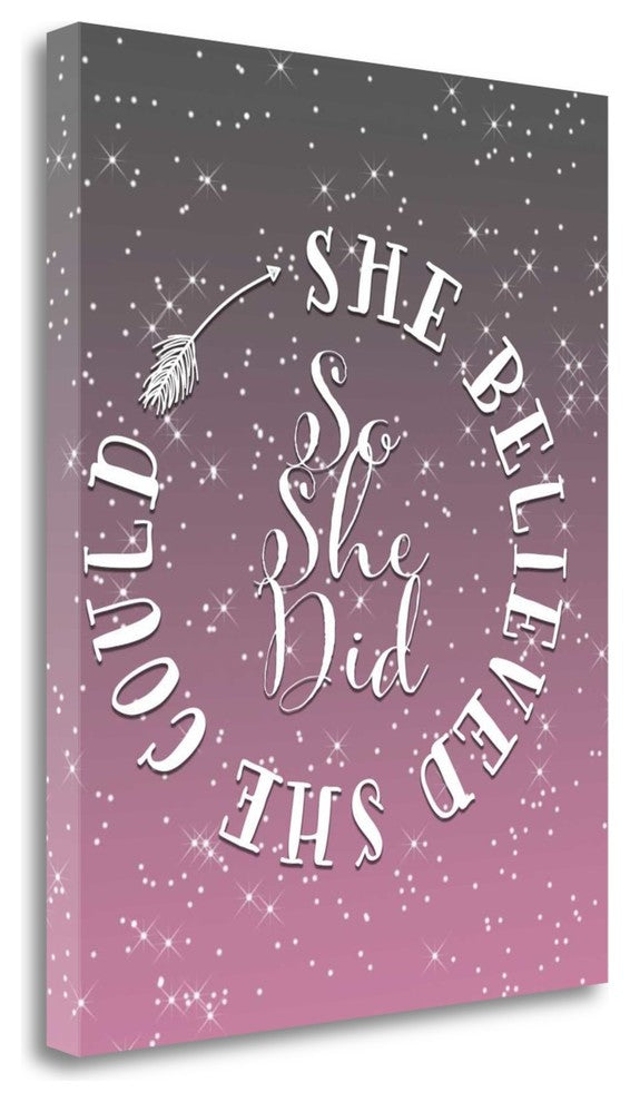 "She Believed" By Tara Moss, Giclee Print on Gallery Wrap Canvas, Ready to Hang