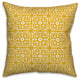Yellow Tile 18x18 Throw Pillow Cover
