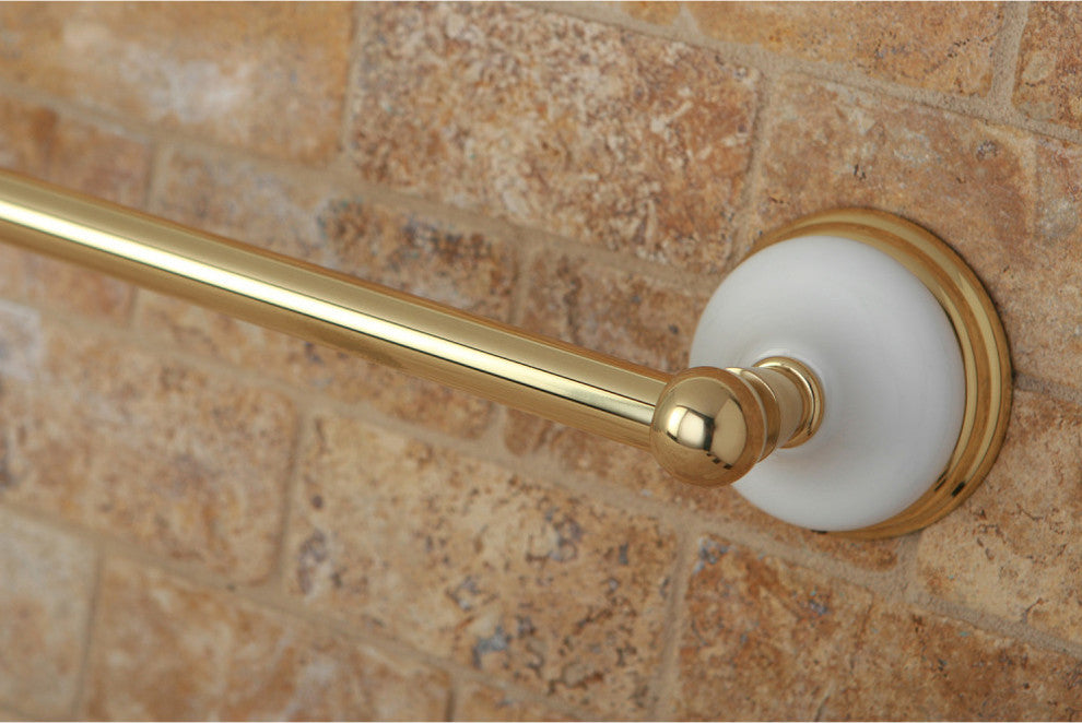 Kingston Brass 24" Towel Bar, Polished Brass