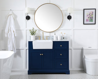 Home Living 22" Farmhouse Blue-Light Bathroom Vanity