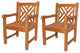 Anderson Teak Patio Lawn Garden Furniture Vilano Dining Armchair (Set of 2)