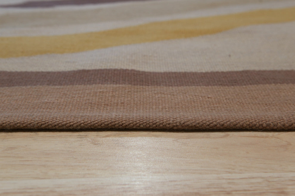 Beige Contemporary Modern Modern Flat Weave Area Rug