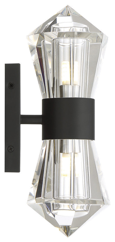 Dryden 2-Light Wall Sconce, Matte Black