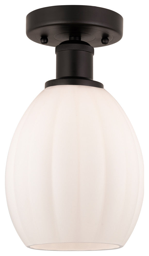 Innovations 616-1F-OB-G81 Eaton 1 Light 5.5" Semi-Flush Mount, Oil Rubbed Bronze