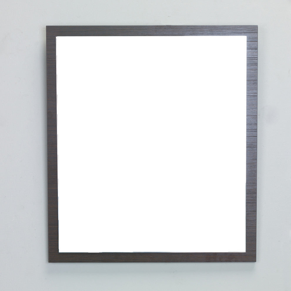 Eviva Reflection 24" Wenge Full Framed Bathroom Wall Mirror