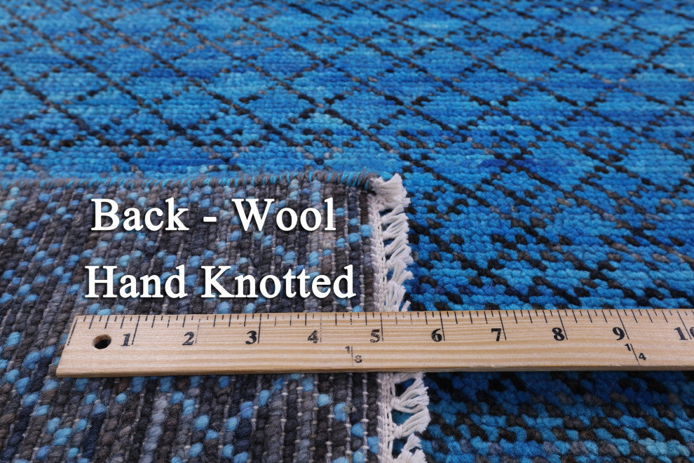 8' 0" X 10' 3" Savannah Grass Hand Knotted Wool Rug - Q13412