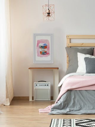 "Nothing but Happy" Framed Painting Print, 12"x18"