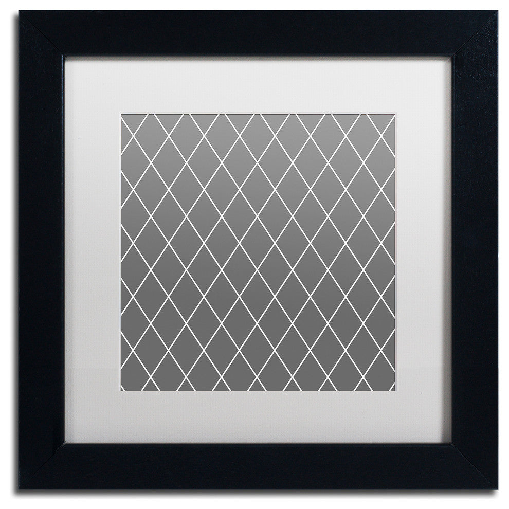 Color Bakery 'Group 08 B' Matted Framed Art, Black Frame, White Mat, 11x11