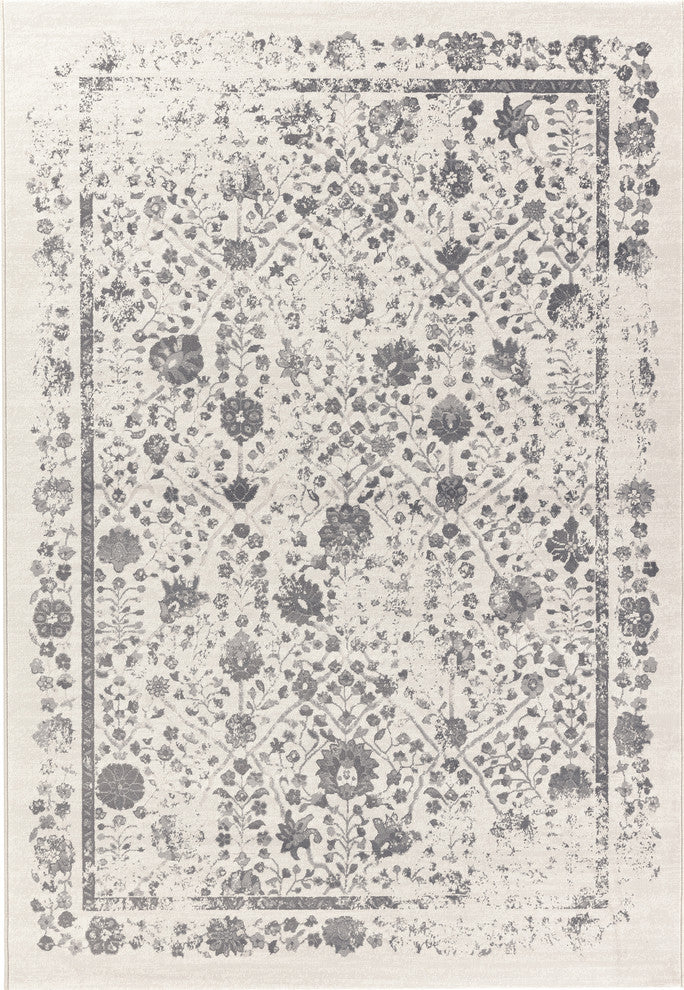 Imperial Ivory/Gray Area Rug, 6'7"X9'6"