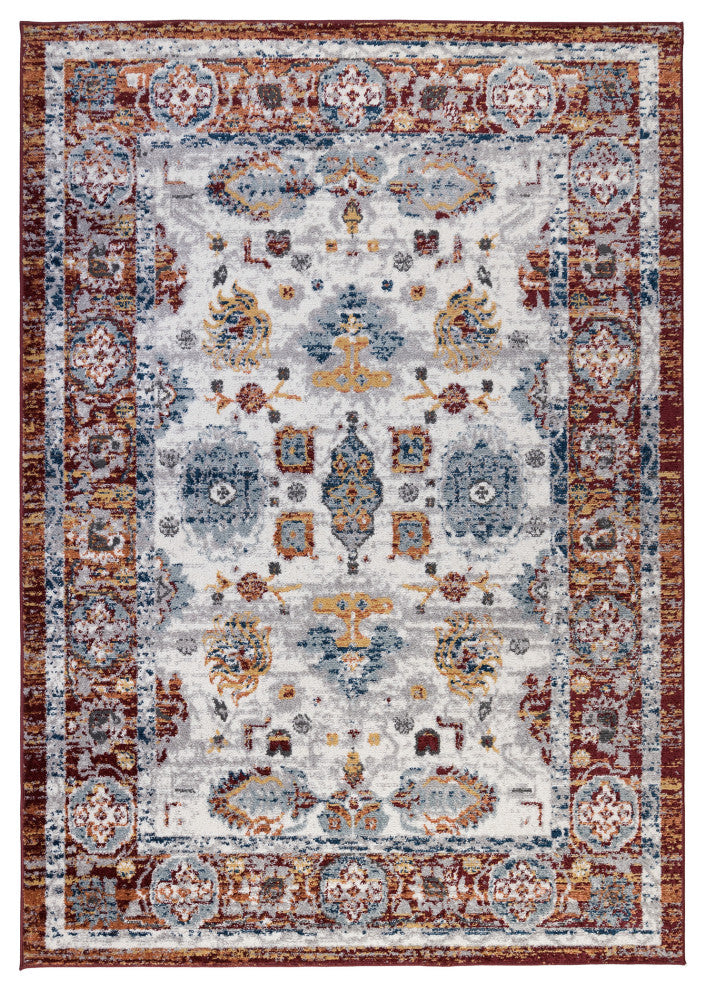 Alexandria Xyryl Power-Loomed Polypropylene Area Rug, Brown, 2'x3'