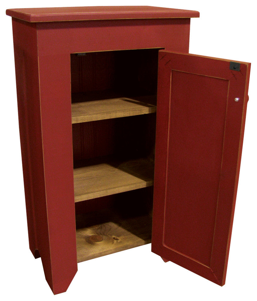 Open cabinet door showing interior shelves; not suitable as the primary product image.