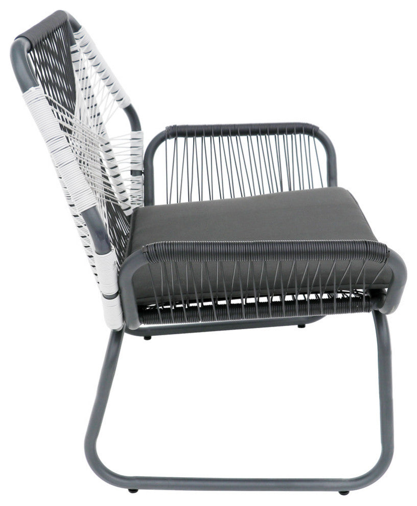 Hannah Outdoor Faux Rattan Club Chair, Set of 2
