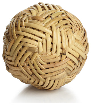 4" Diameter Rattan Fill Decorative Balls, Set of 4