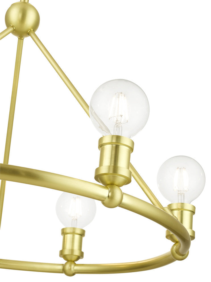 Lansdale 6 Light Satin Brass Chandelier