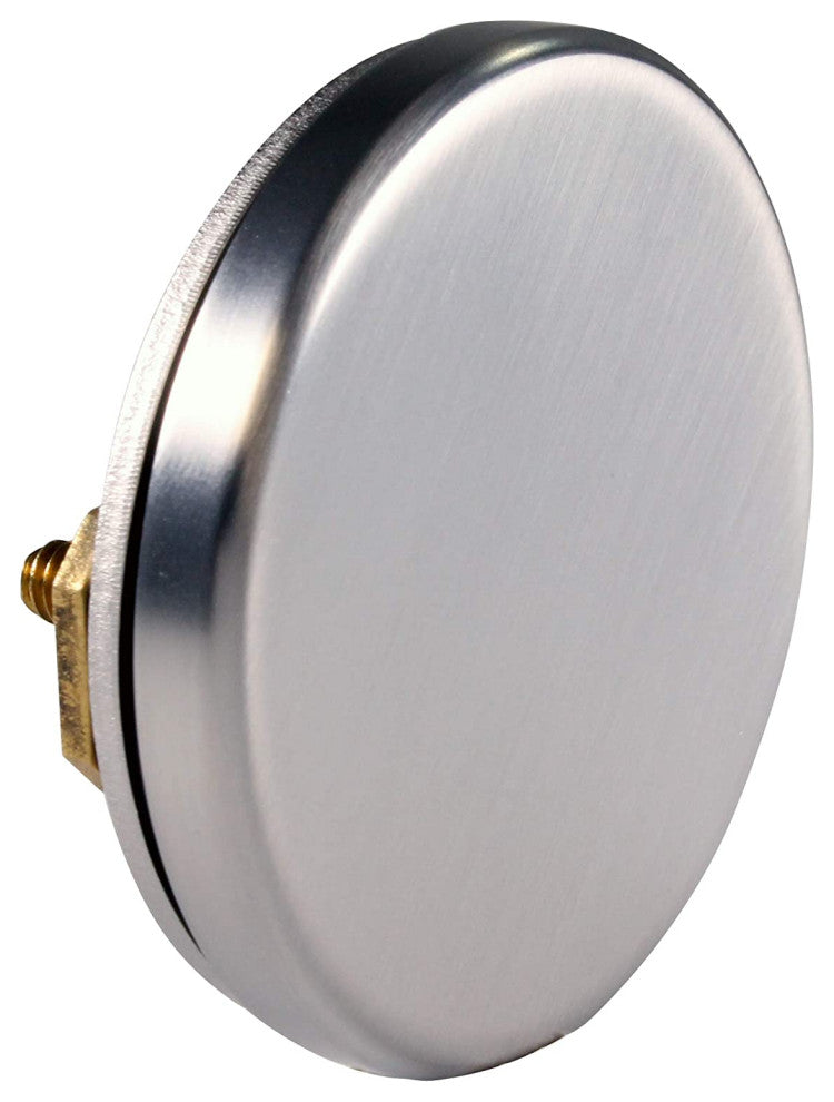 Floating No-Hole Overflow Faceplate, Stainless Steel