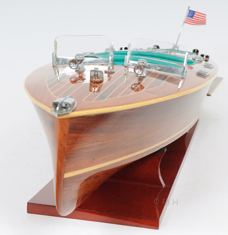 Old Modern Handicrafts B040A Chris Craft Triple Cockpit With Display Case